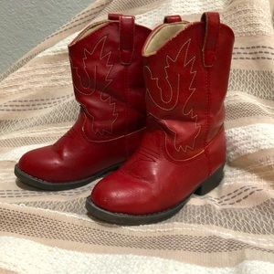 Red cowgirl boots